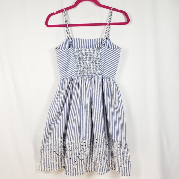 Gap Stripe Eyelet Cami fit and flare Dress - Picture 3 of 5